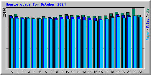 Hourly usage for October 2024